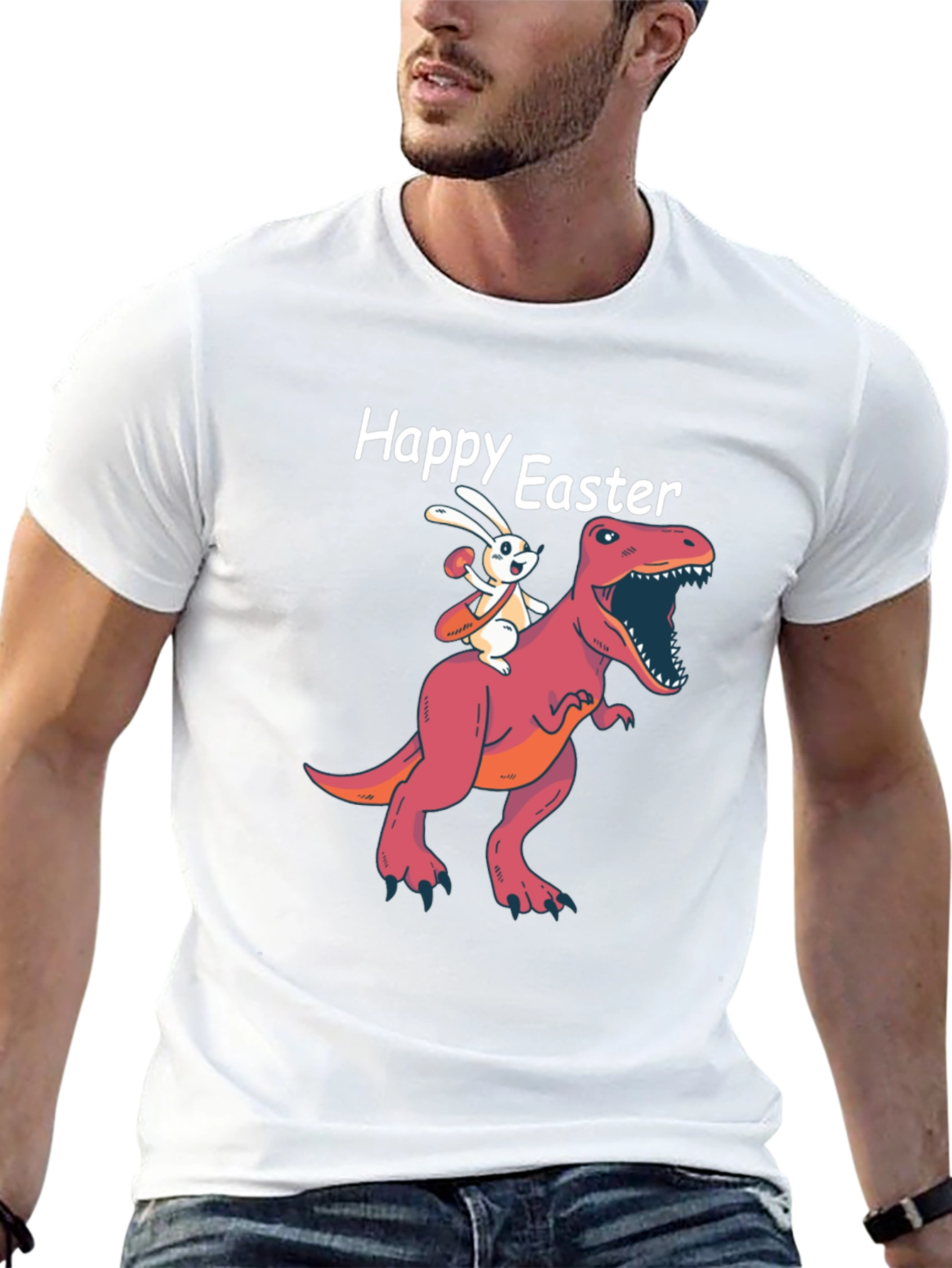 Happy Easter T-Rex Bunny T-Shirt