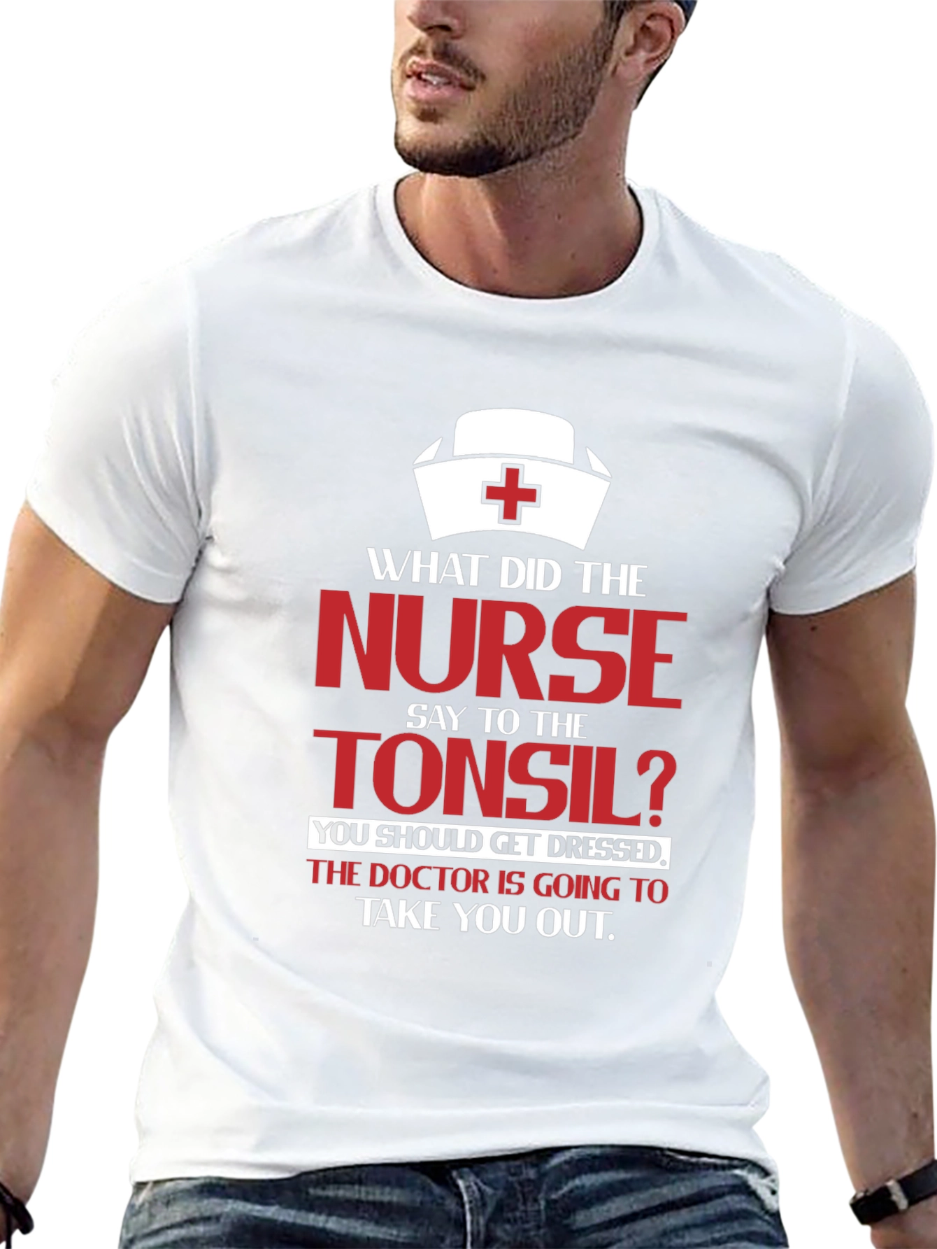 Funny Nurse & Tonsil Humor Graphic T-Shirt