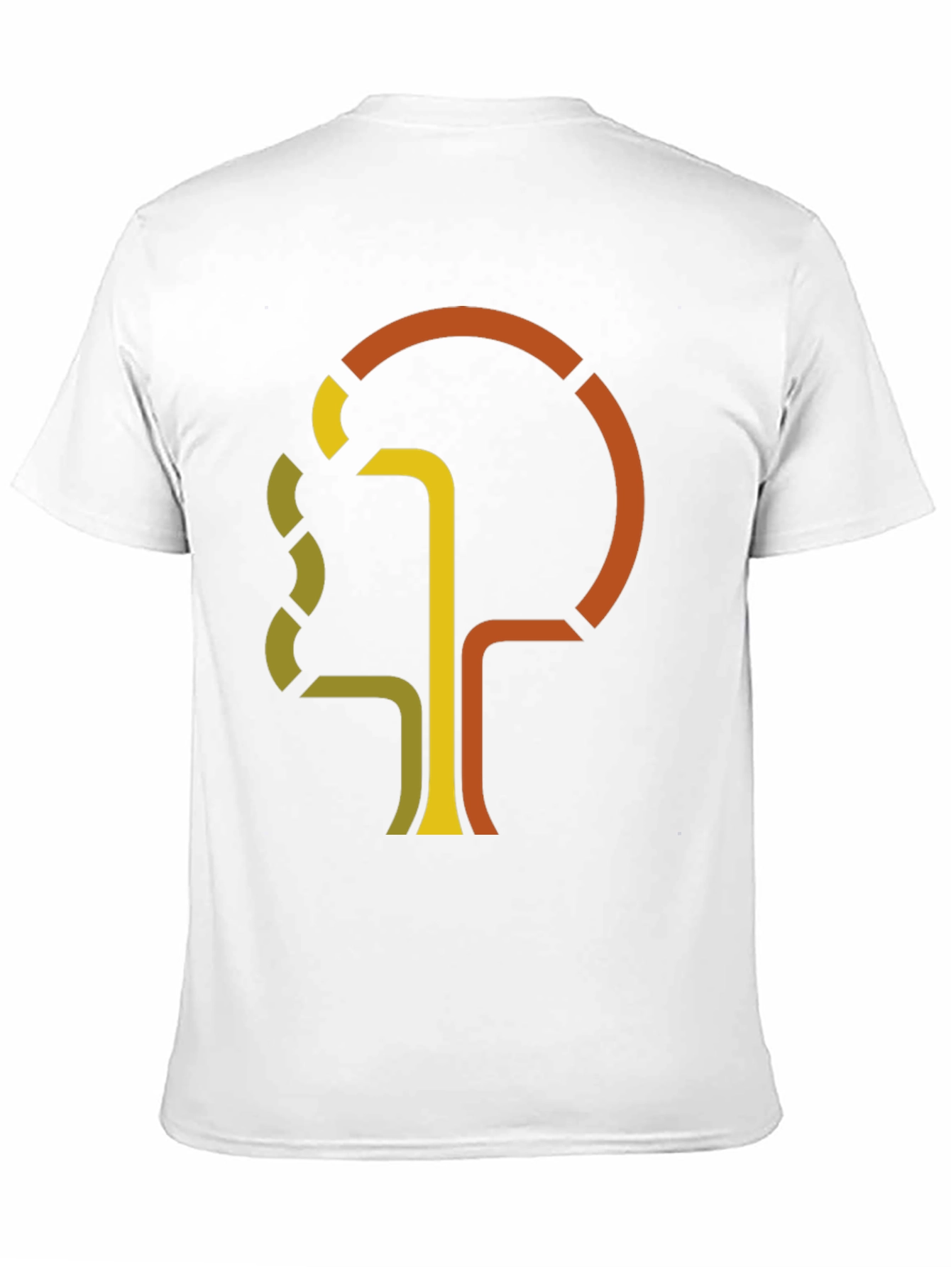 Abstract Tree Graphic Tee - Retro Style Black T-Shirt