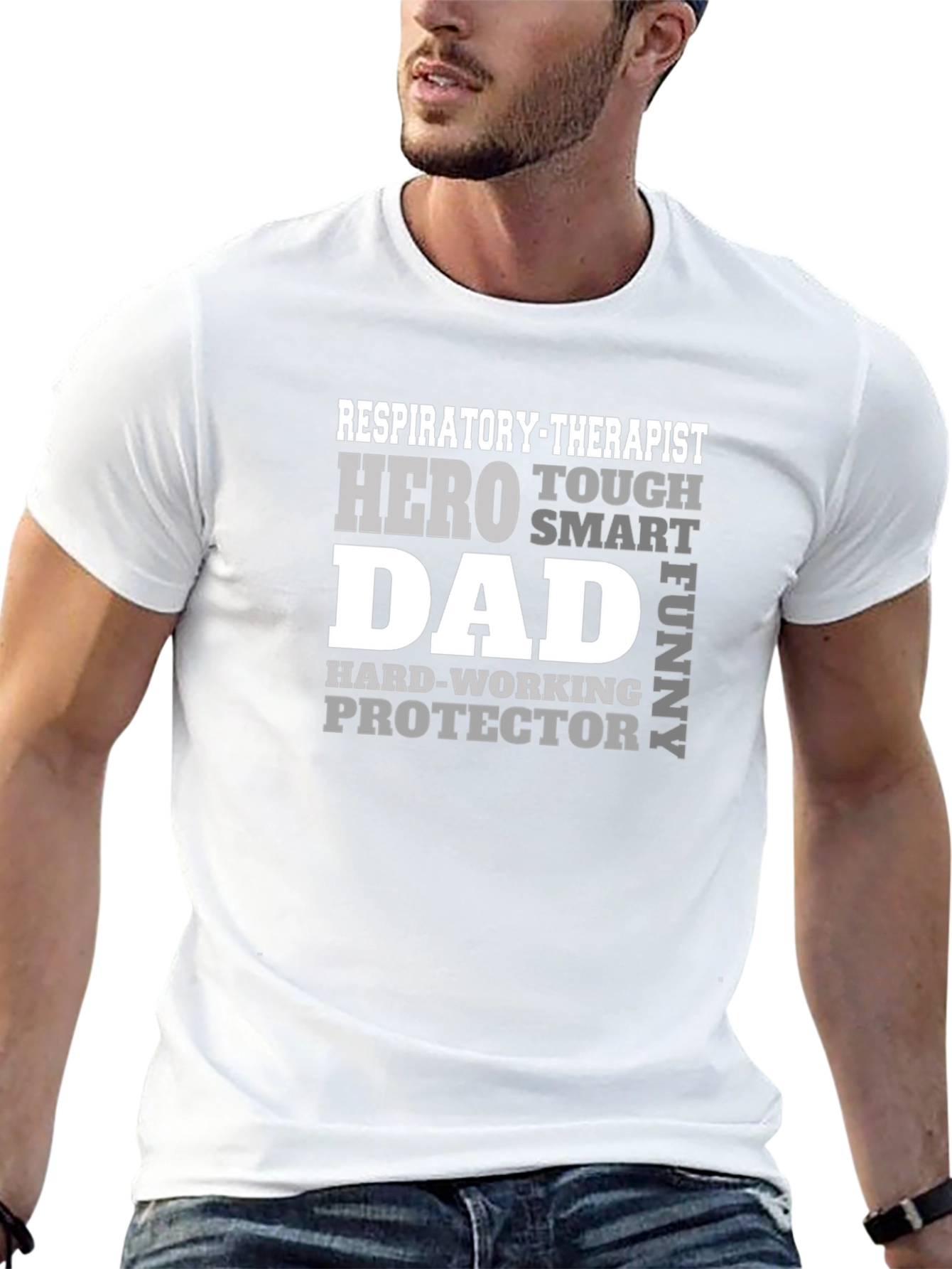 Respiratory Therapist Dad T-Shirt Hero Protector