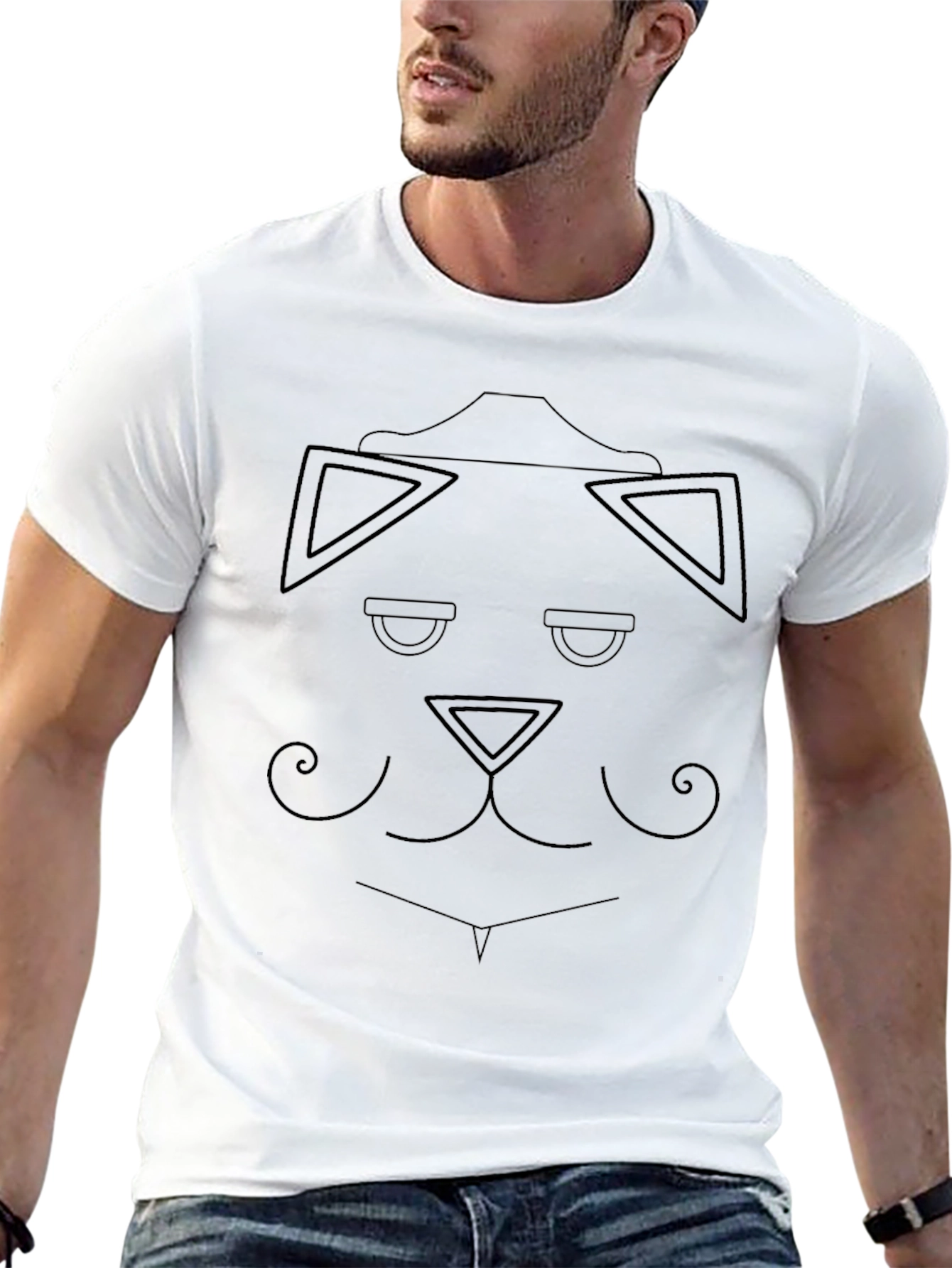 Abstract Geometric Dog T-Shirt