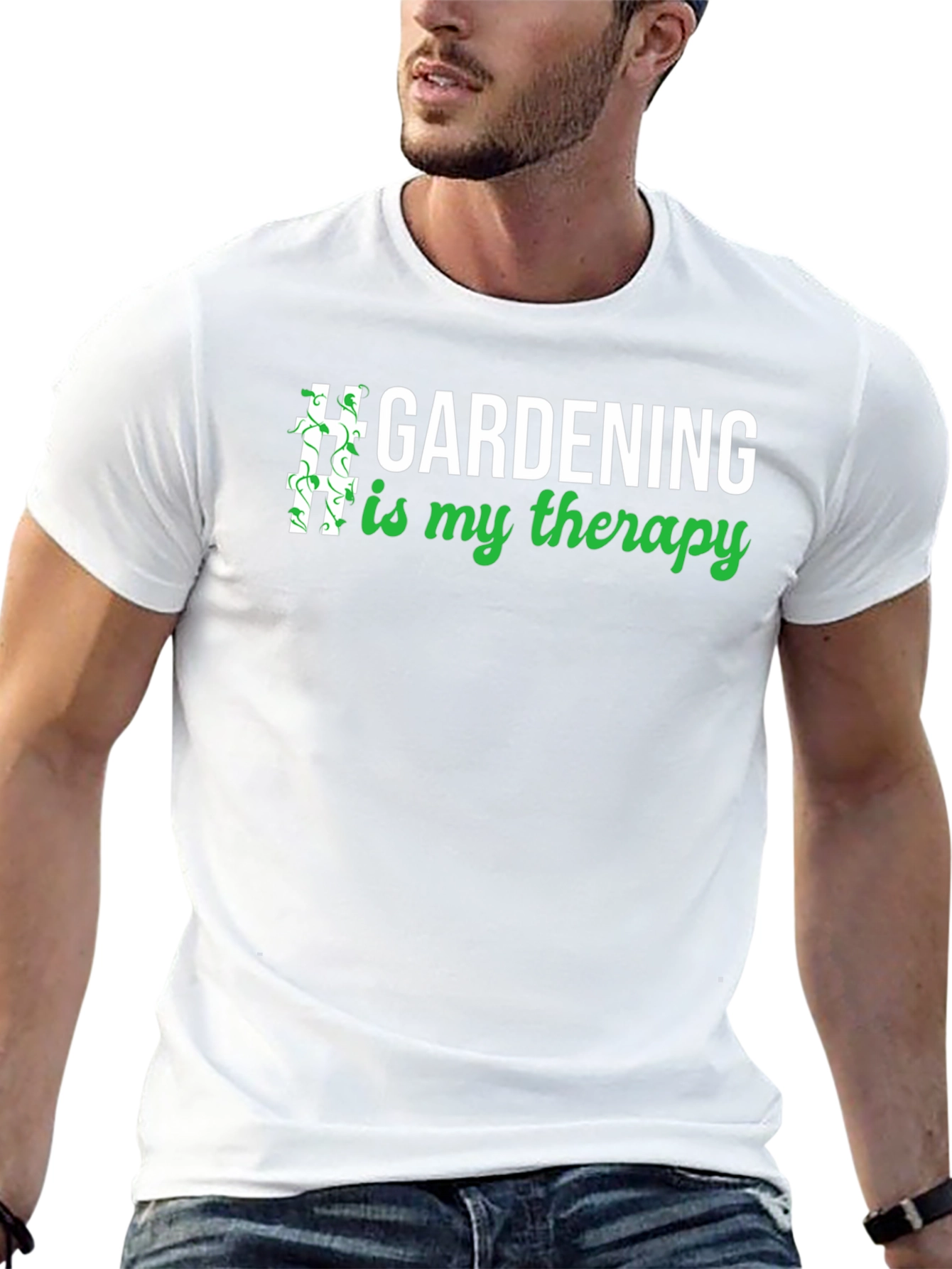 Gardening Therapy T-Shirt - Unisex Black Tee