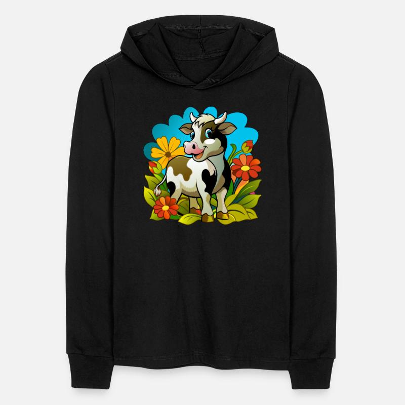 Little cow in the spring