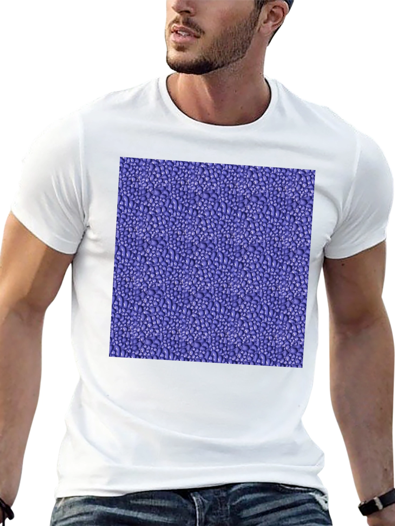 Abstract Pattern Mens Crew Neck Tee