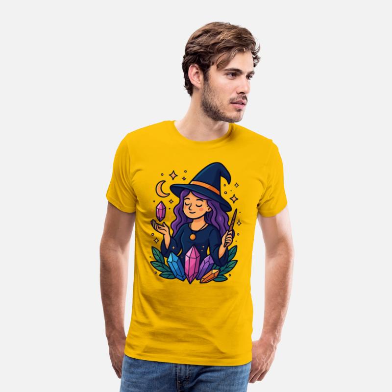 Mystical Crystal Witch Illustration