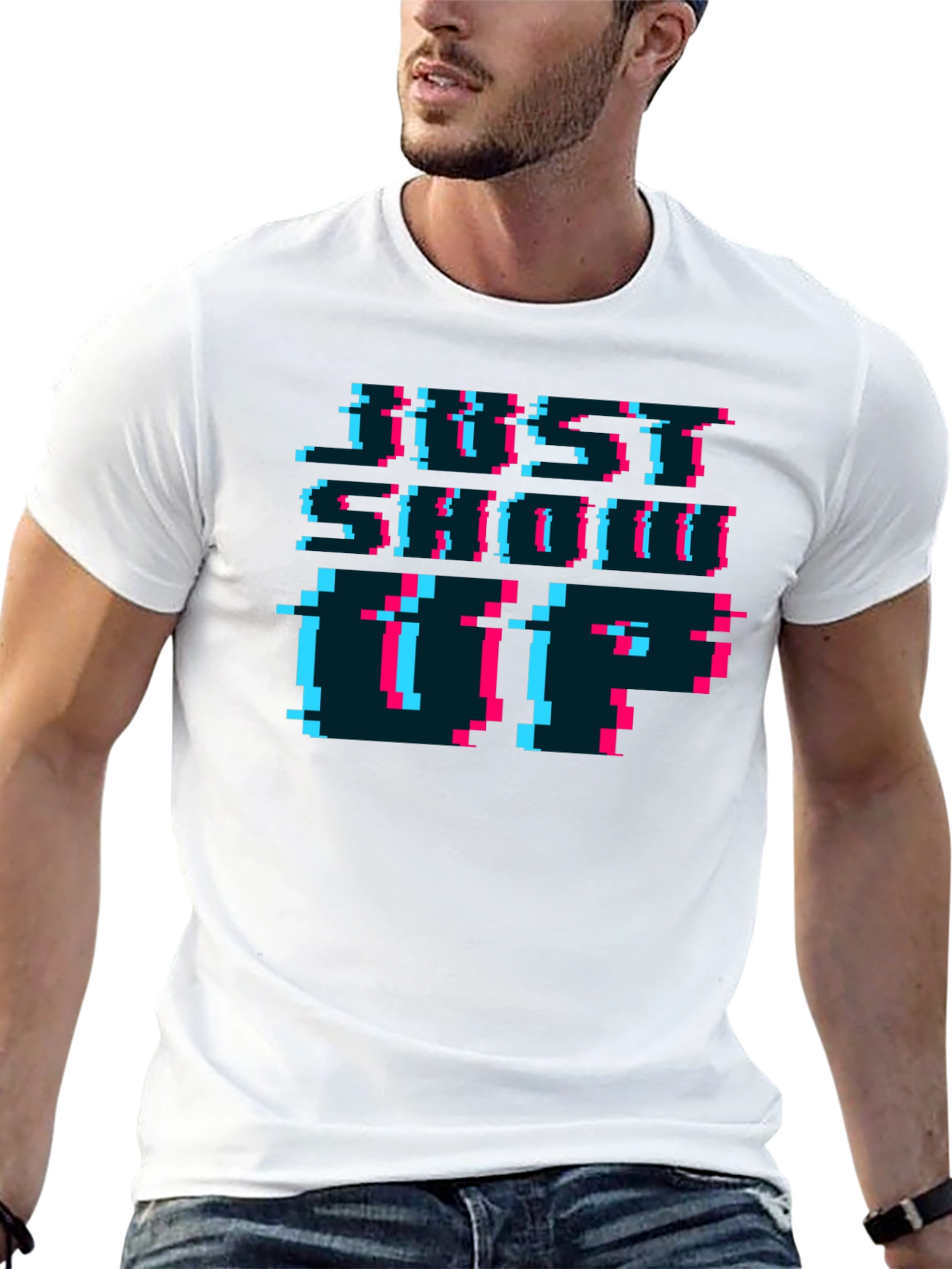 Pixel Art T-Shirt - Retro Glitch Style