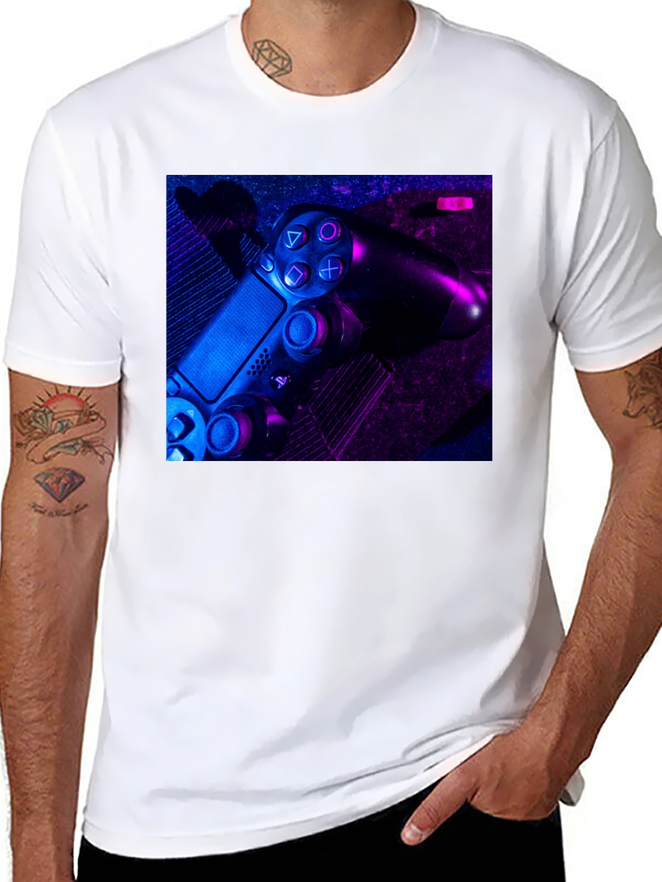 Gaming Controller Graphic Tee - Black T-Shirt