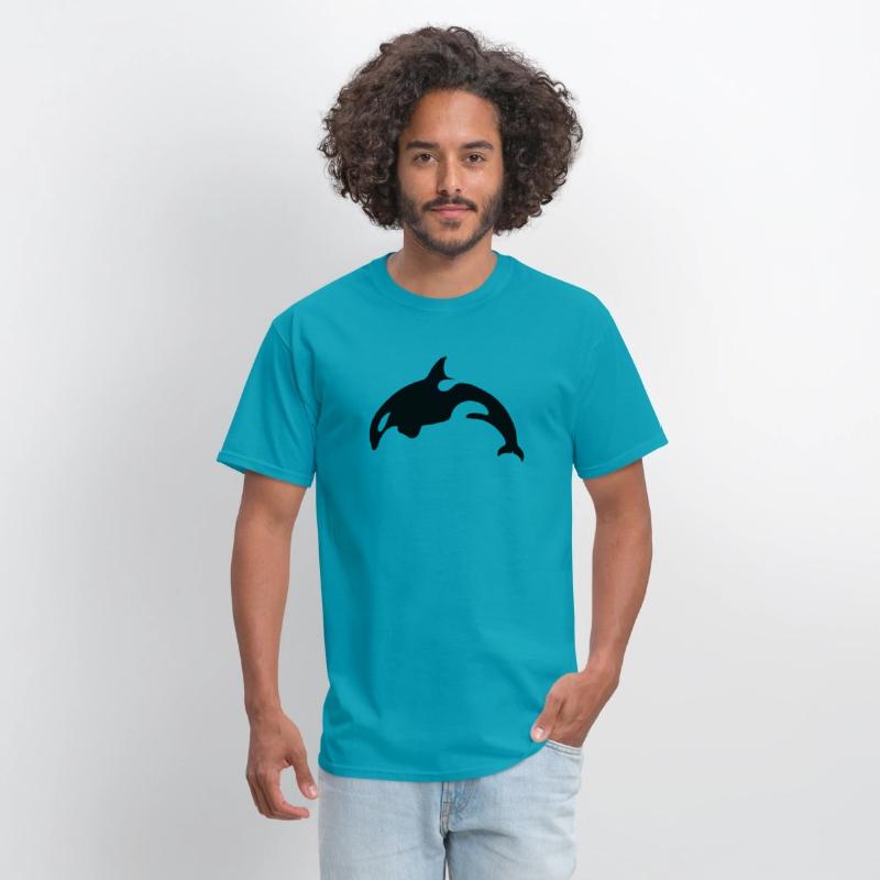 Orca Killer Whale Black Silhouette Artwork