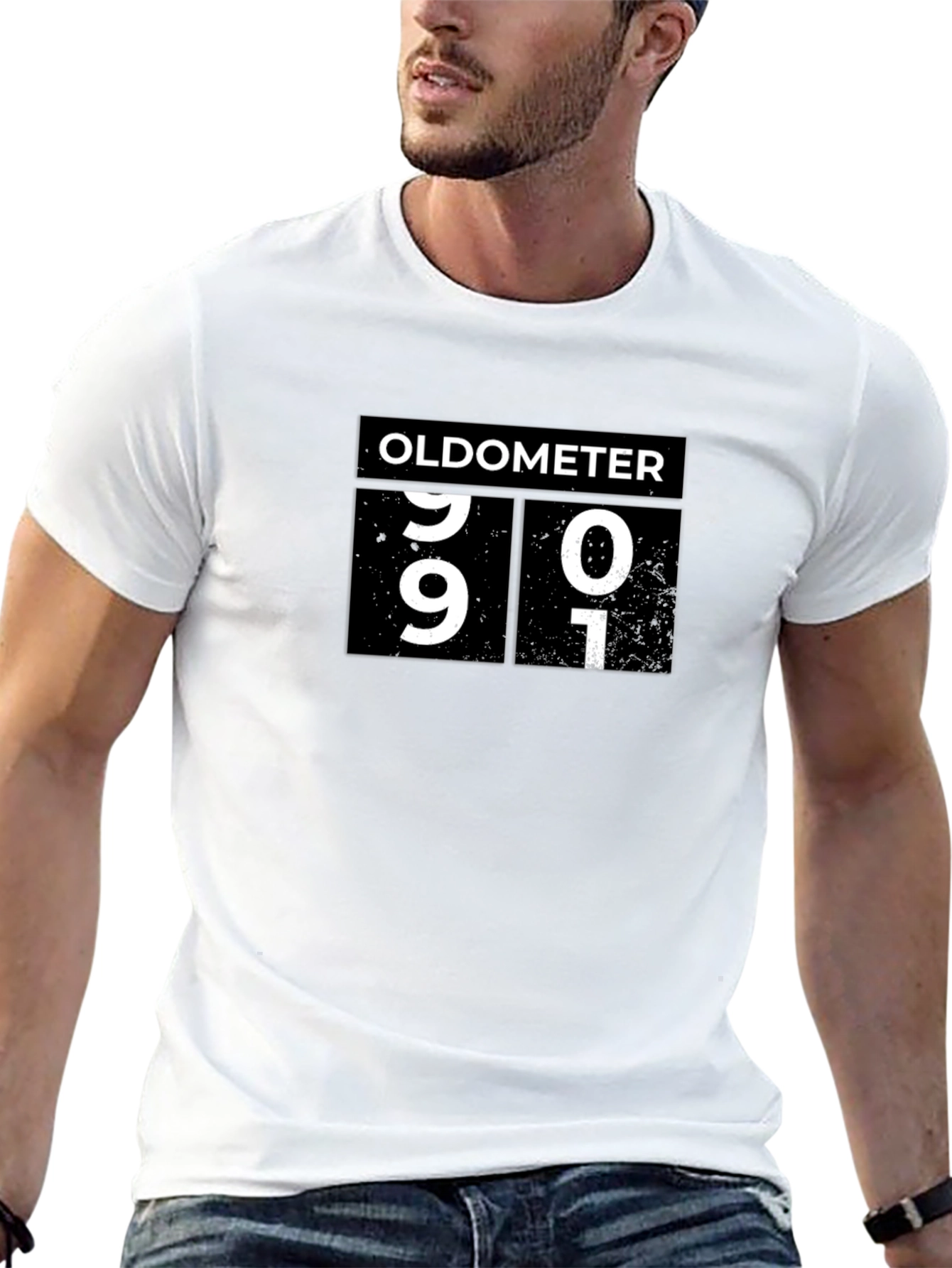 90 + 1 Birthday Oldometer T-Shirt