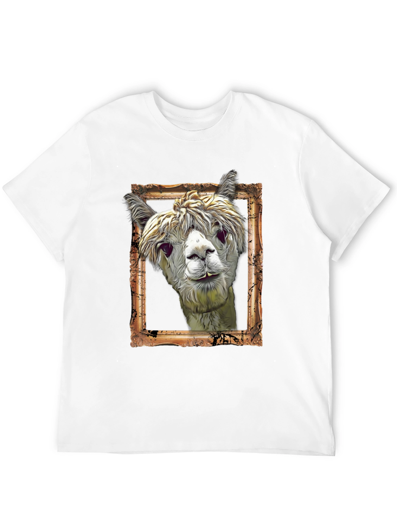 Alpaca Portrait Graphic Tee - Unique & Stylish