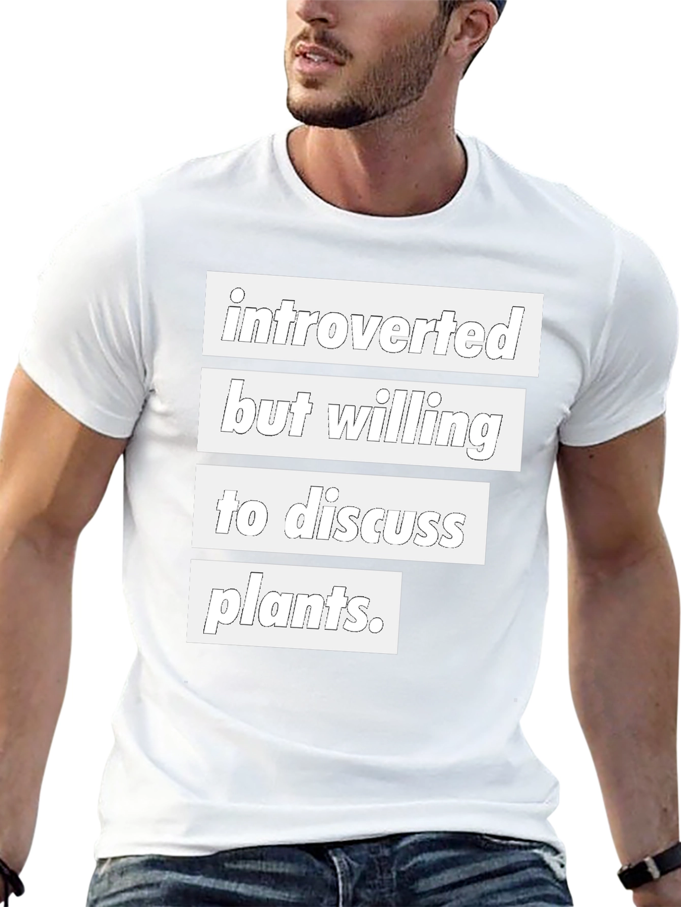 Introverted Plant Lover T-Shirt - Black