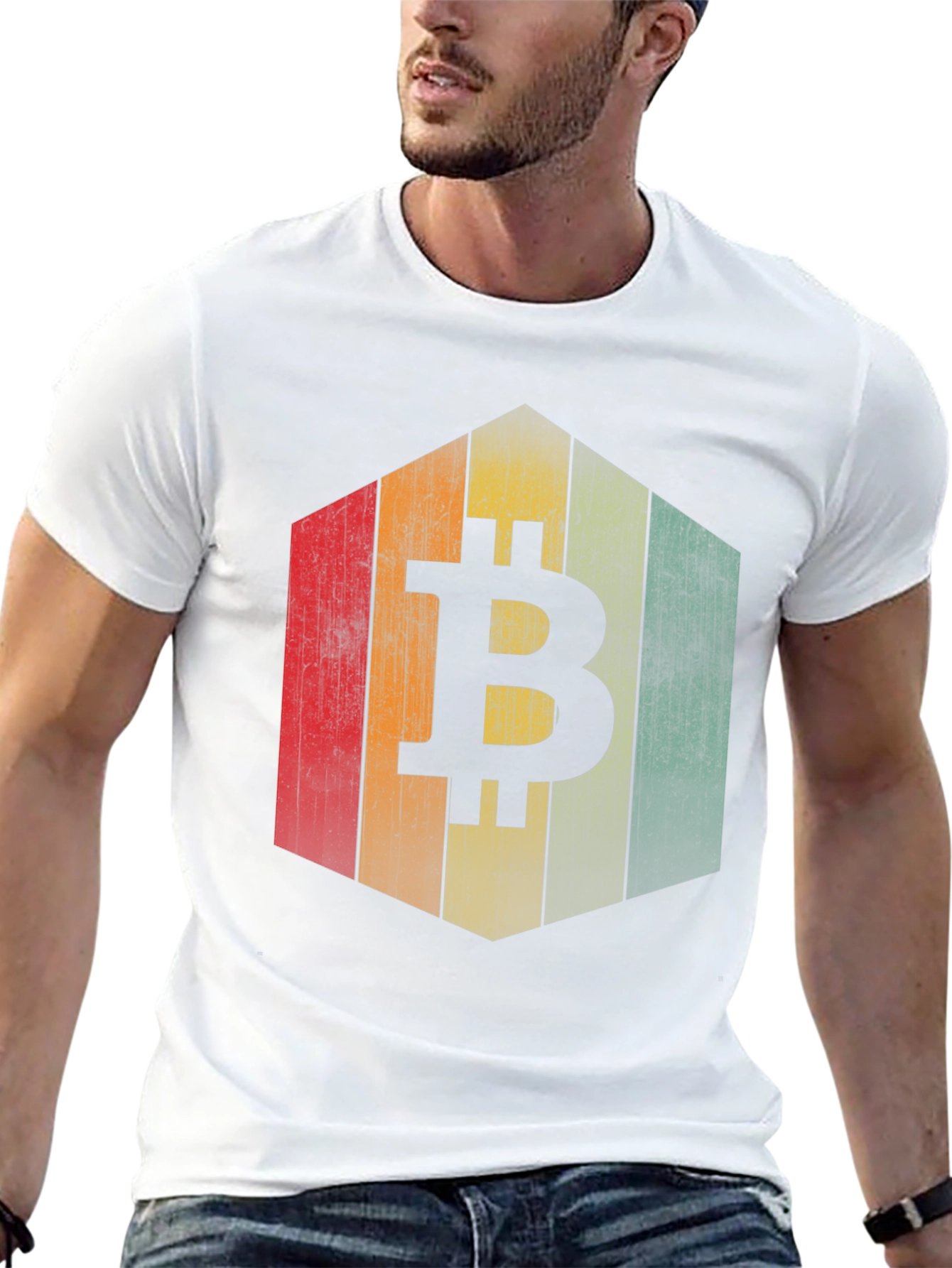 Bitcoin Retro Style T-Shirt - Crypto Currency Tee