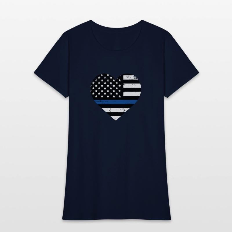 Police Wife I'Ve Got His Six Thin Blue Line Flag H