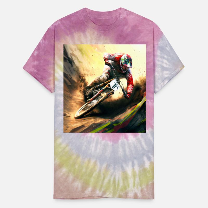 Racing A Downhill Bike