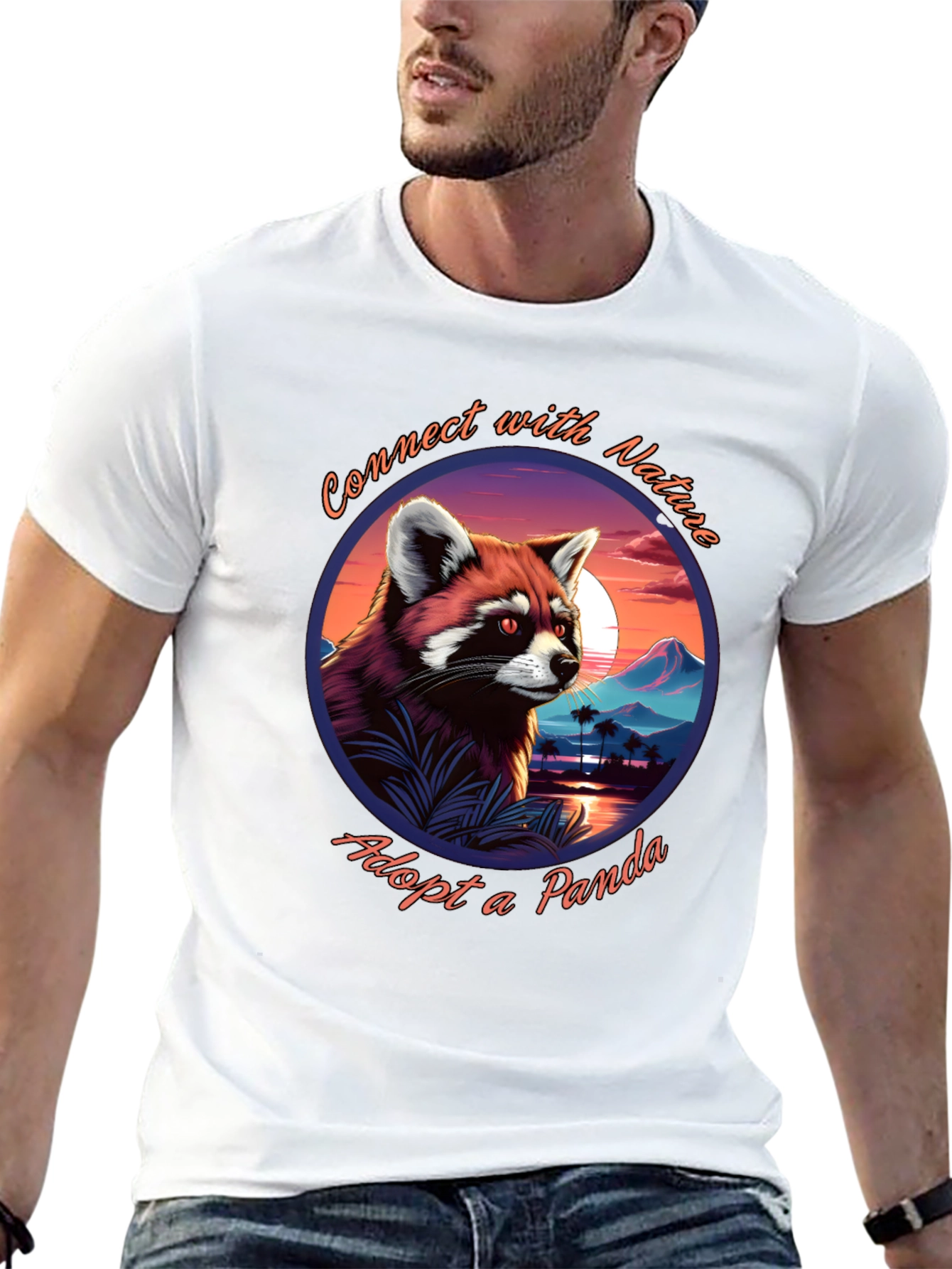 Connect with Nature Panda Graphic Tee