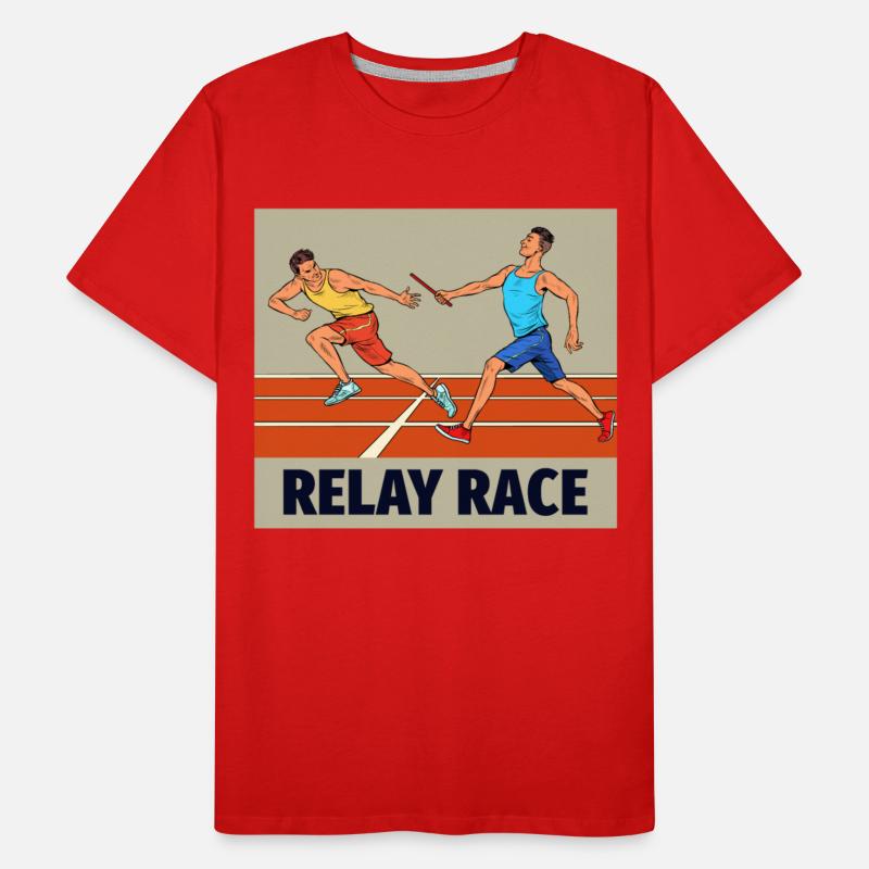 Relay race run athlete track and field running