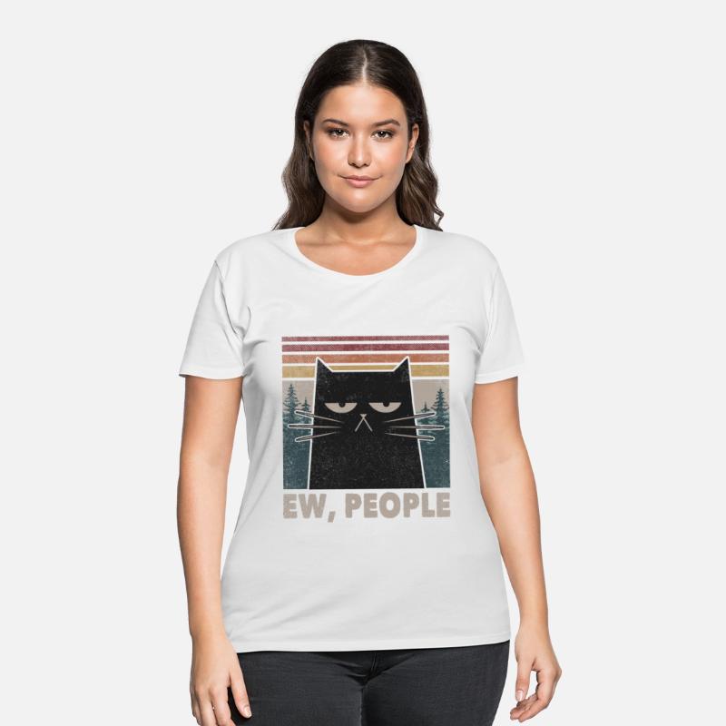 Retro Ew People Black Cat Funny Anti Social