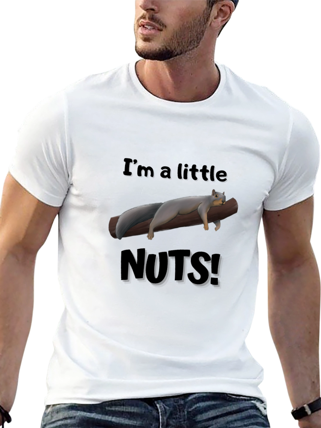 Funny Squirrel Nuts Graphic T-Shirt