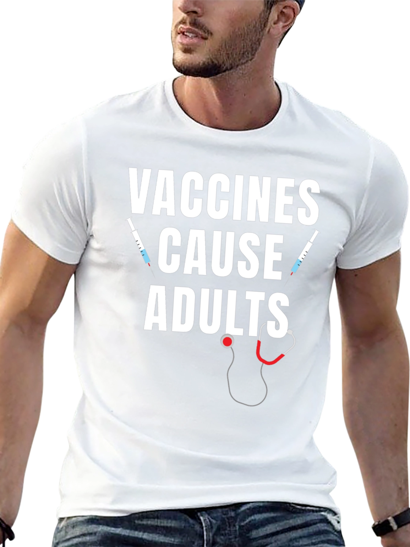 Vaccines Cause Adults T-Shirt Funny Vaccine Tee