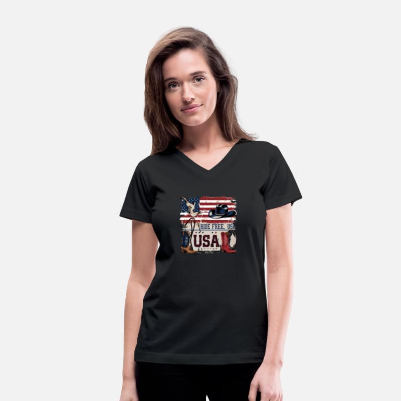 Stars, Stripes & Spurs Western Tee