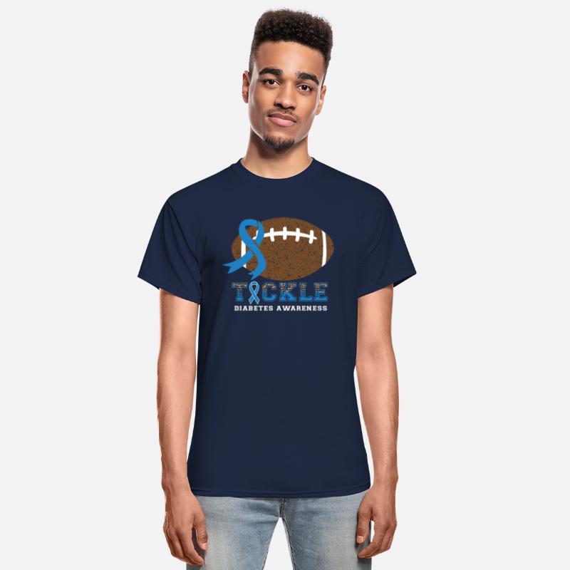 Tackle Diabetes Awareness Ribbon American Football
