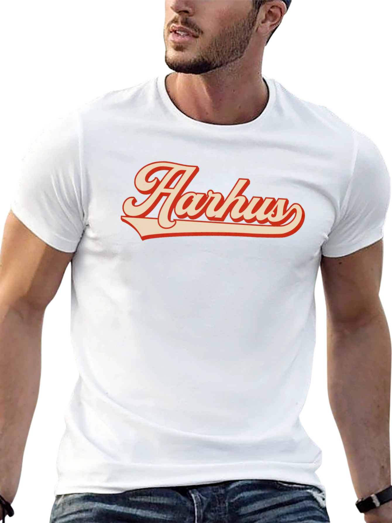 Aarhus Graphic Tee - Retro Style Black T-Shirt