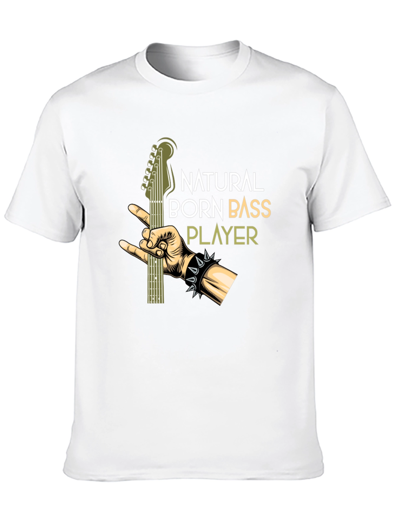 Natural Born Bass Player Graphic T-Shirt