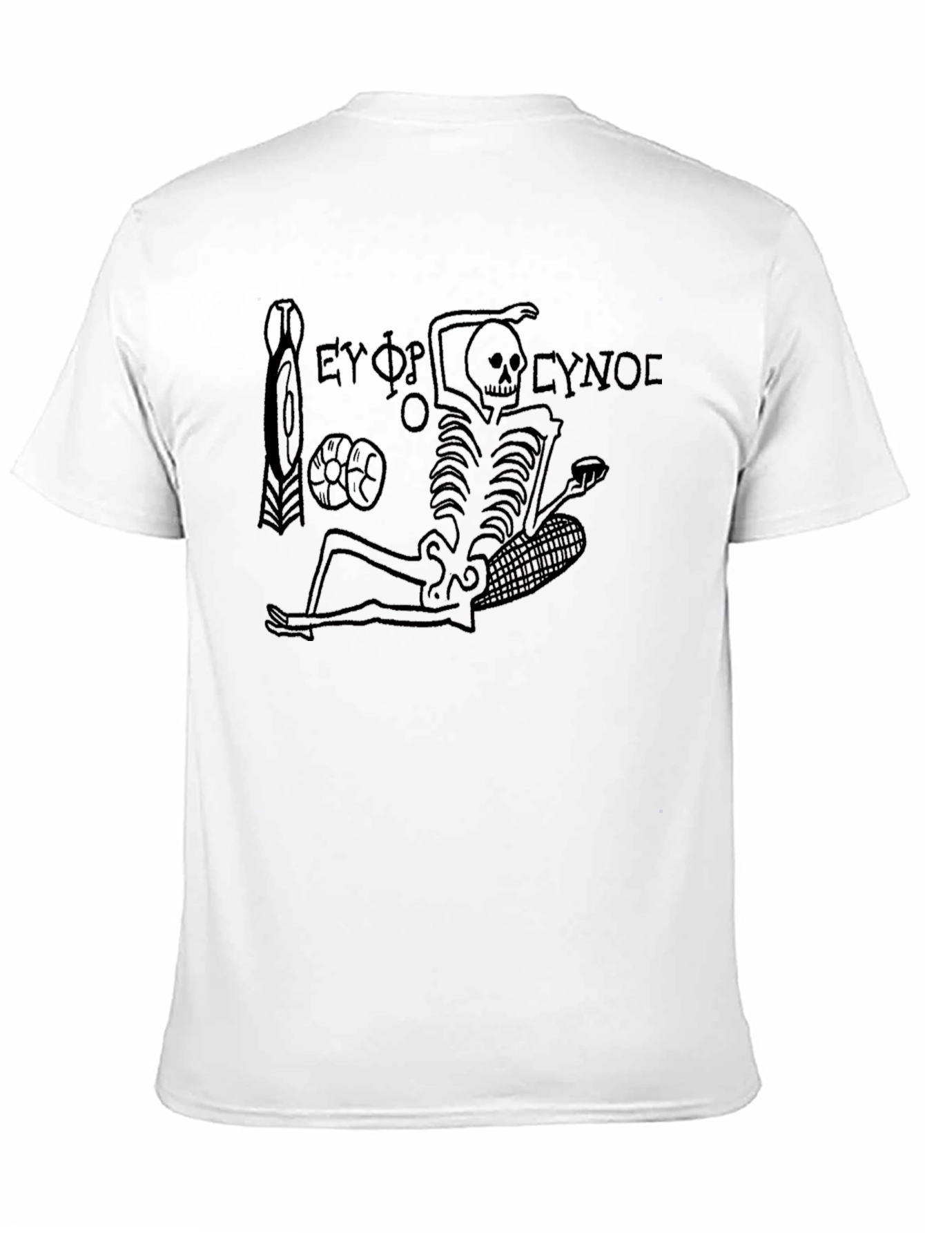 Grim Reaper Style Black T-Shirt