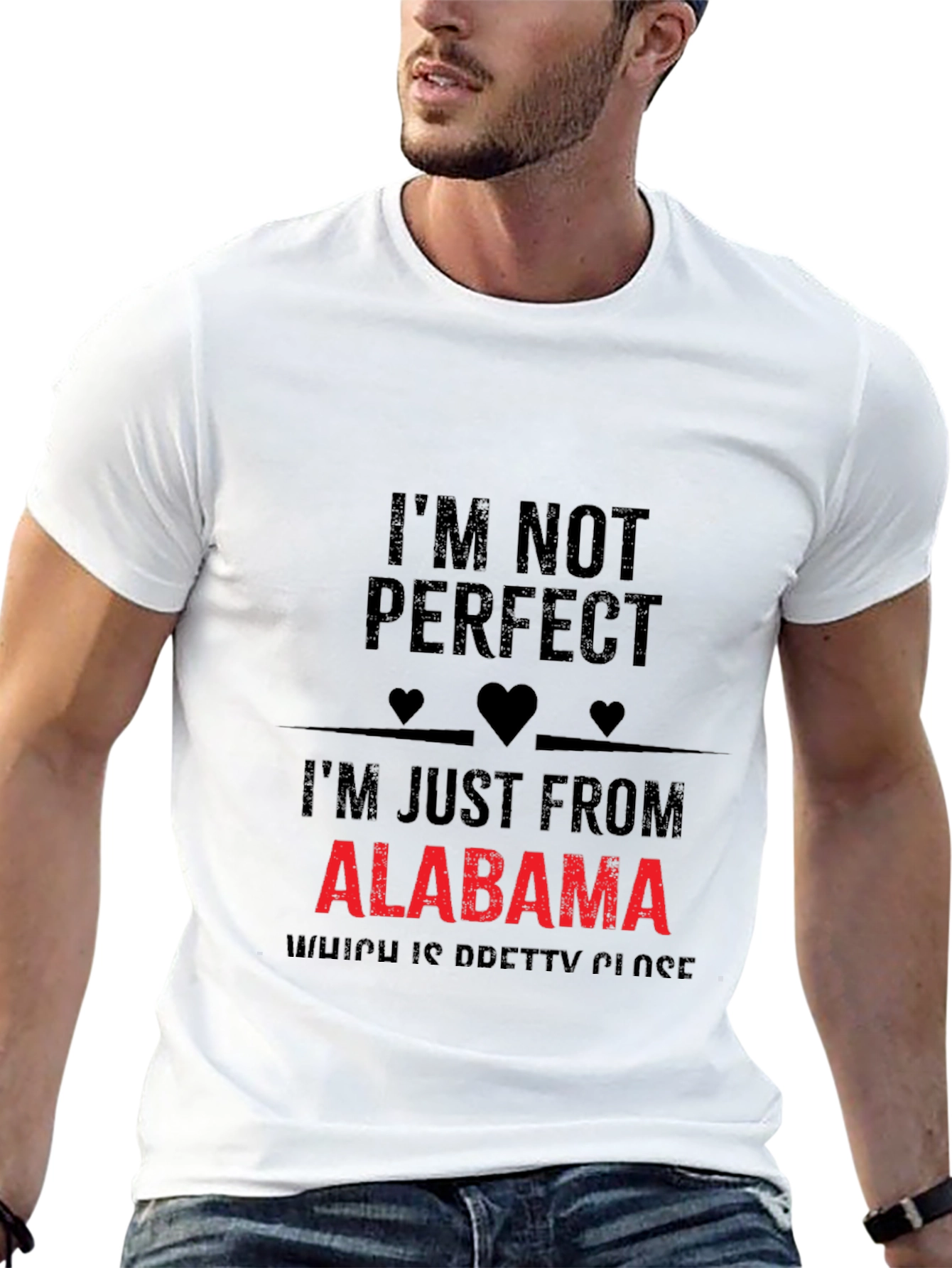 Alabama Pride Graphic Tee - Im Not Perfect T-Shirt