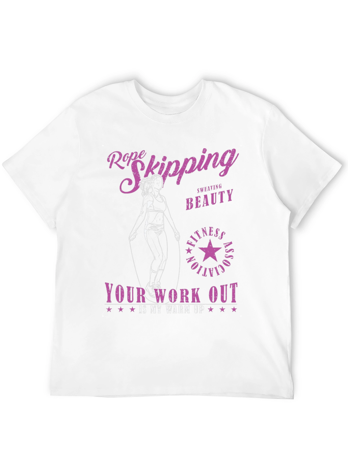 Rope Skipping Workout T-Shirt for Fitness Lovers