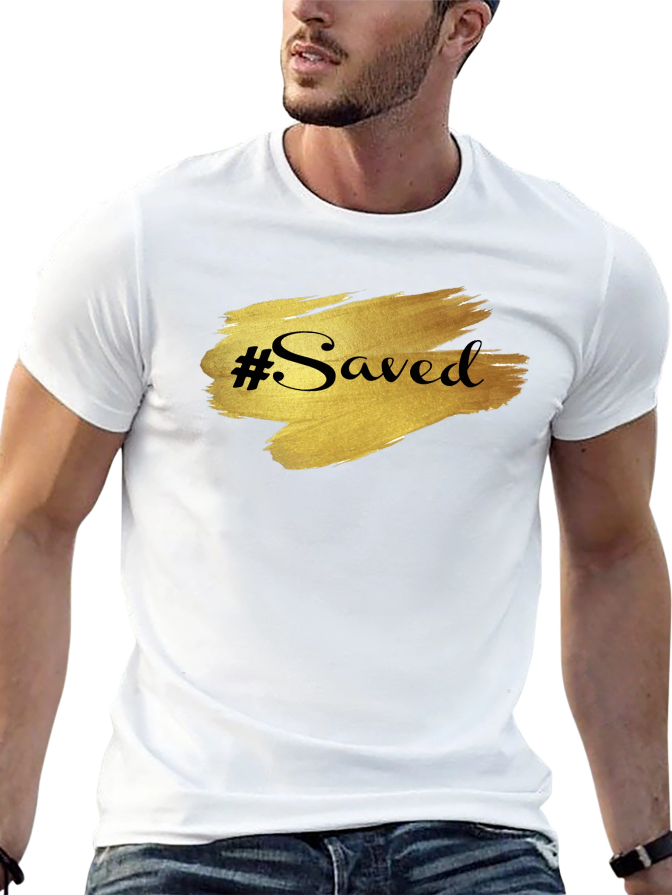 #Saved Graphic Tee - Stylish Christian Apparel