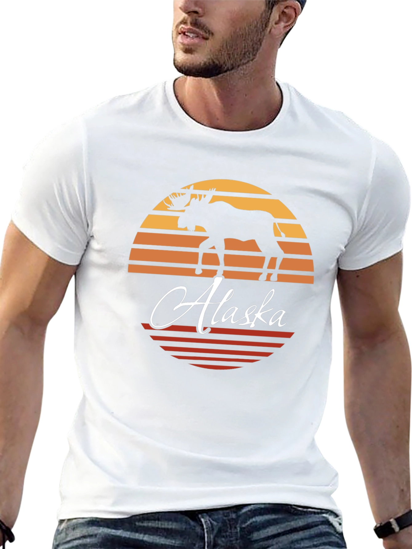 Alaska Moose Silhouette T-Shirt