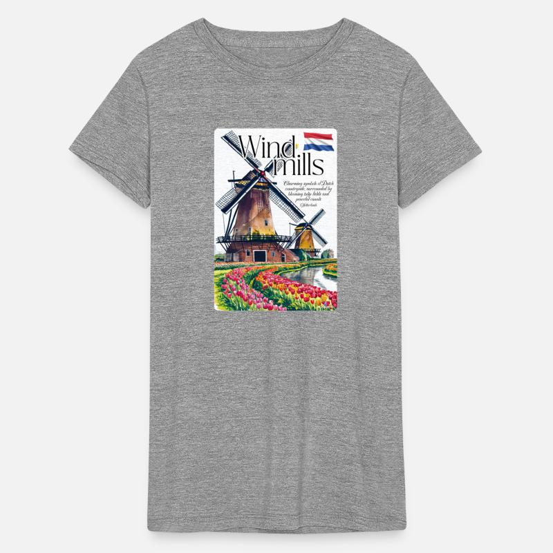 Windmills Charming symbols of Dutch Netherland V3