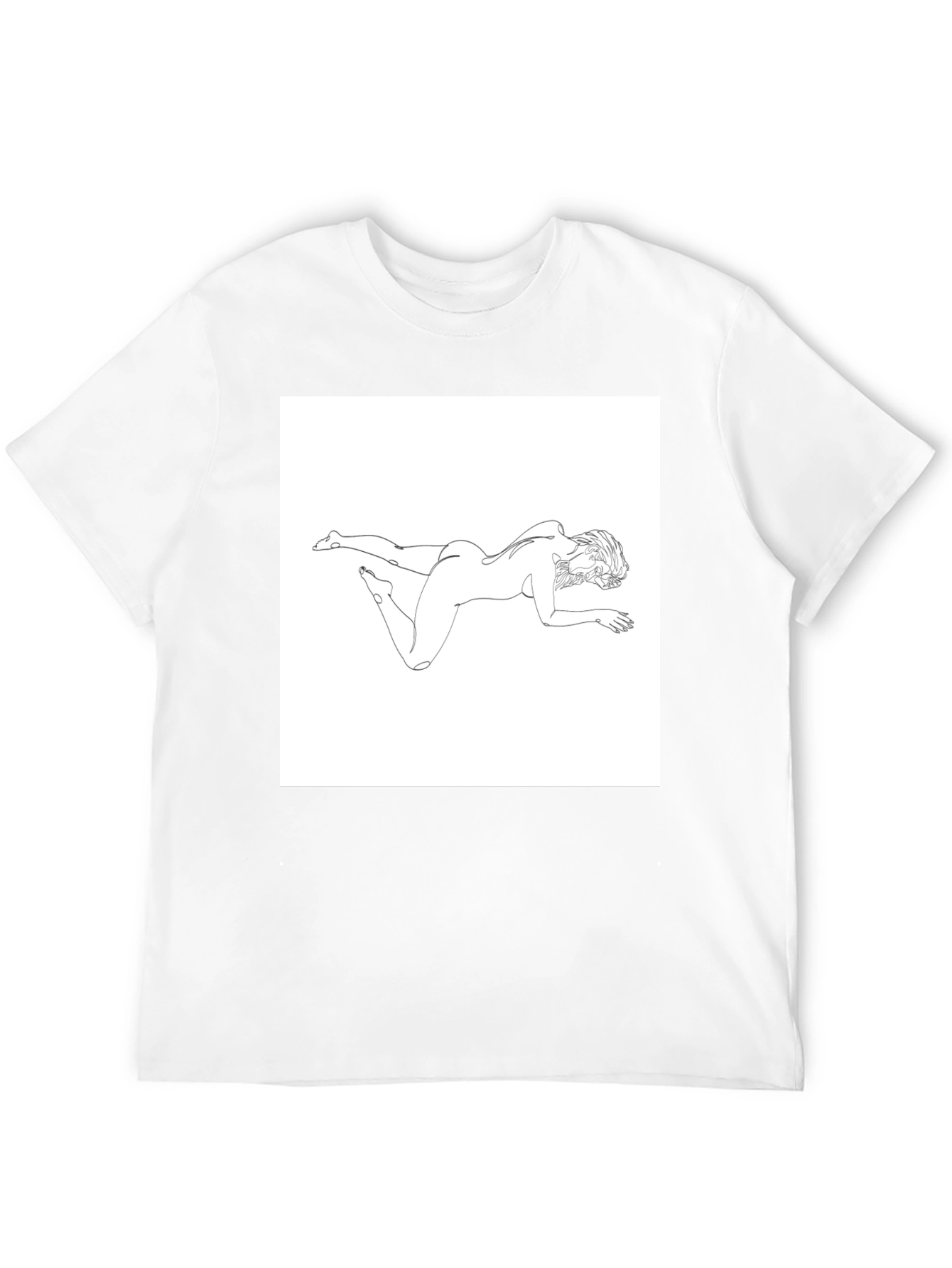 Abstract Woman Line Art Graphic Tee