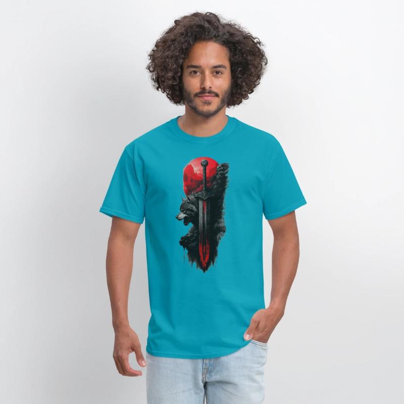 Wolf King's Blade: Untamed Power Tee!