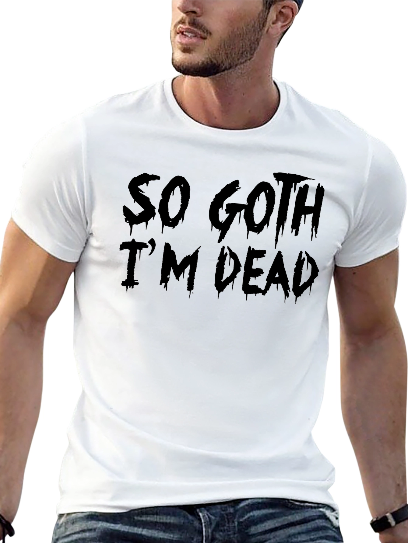 So Goth Im Dead Black Graphic Tee