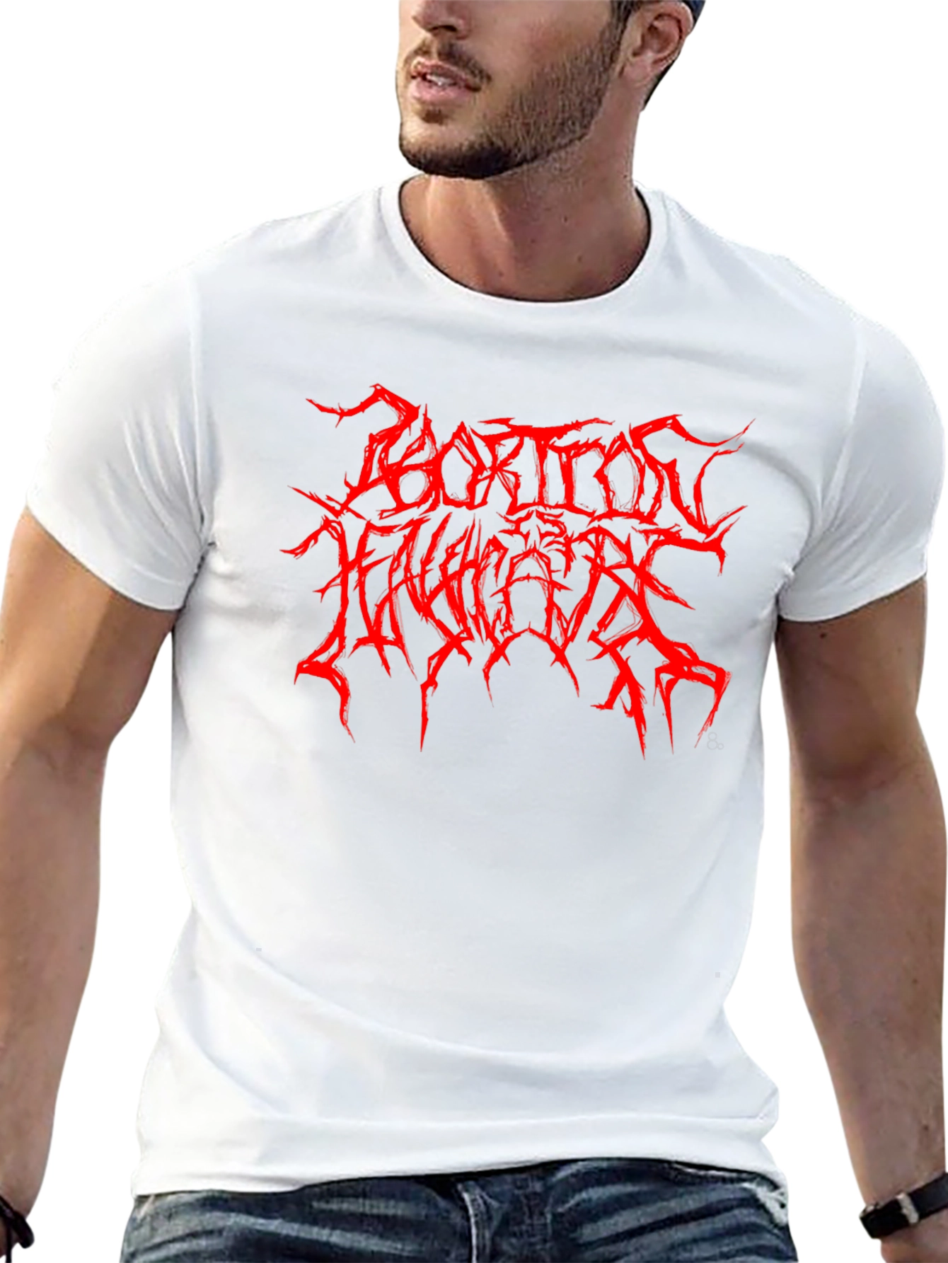 Abortion Holocaust Graphic Print Black T-Shirt