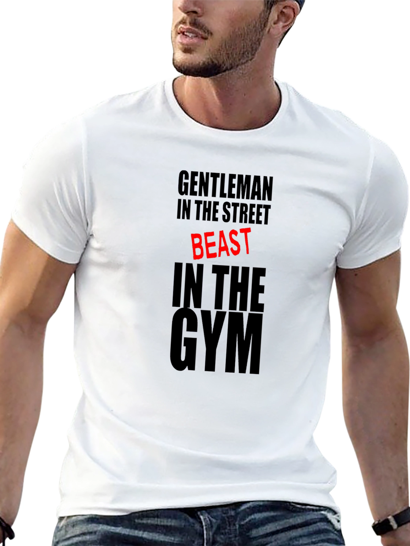 Gentleman Beast Gym T-Shirt - Black Cotton Blend