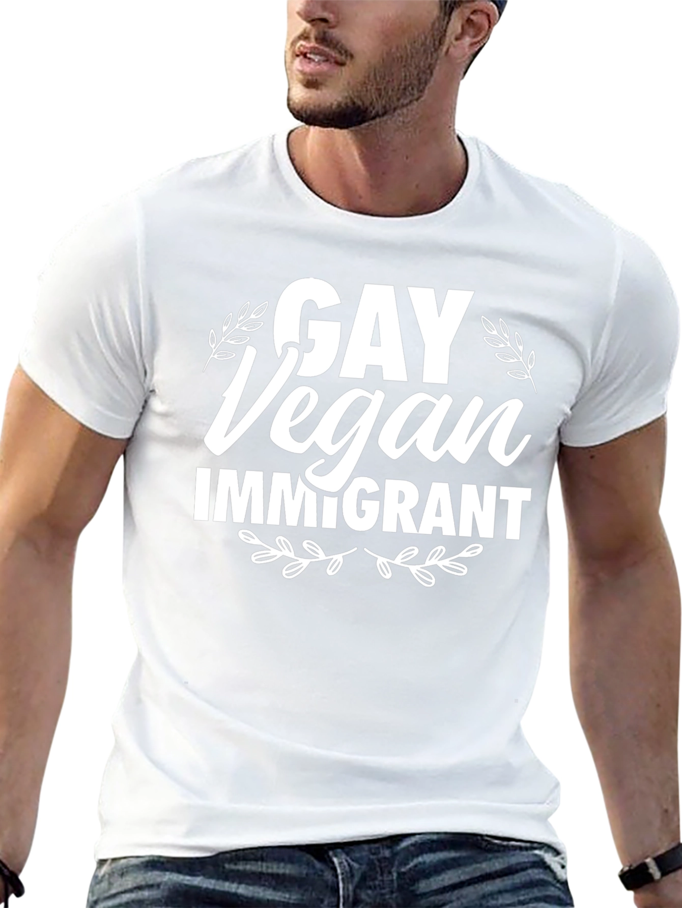 Gay Vegan Immigrant Graphic Tee