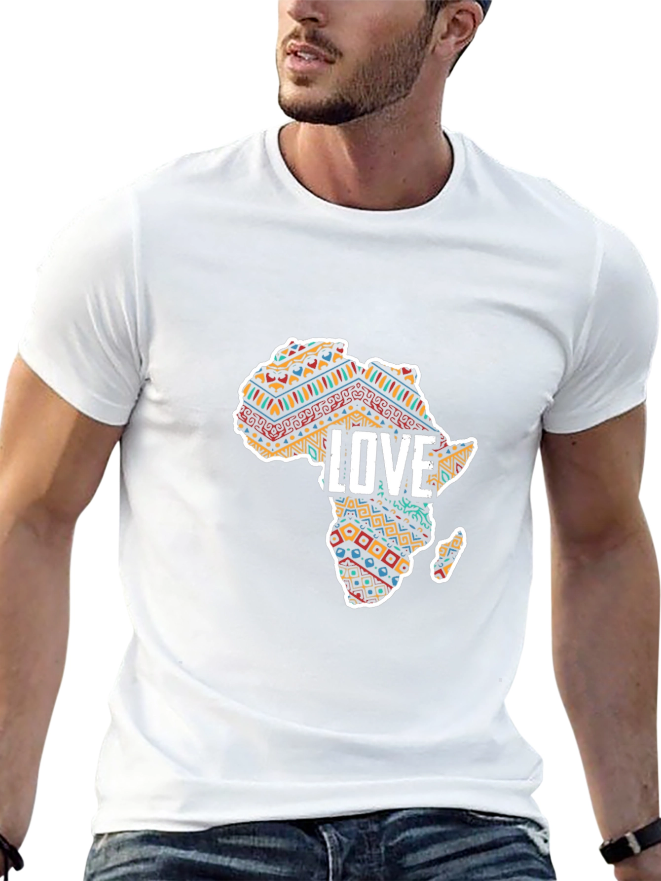 African Love T-Shirt - Stylish Continent Design