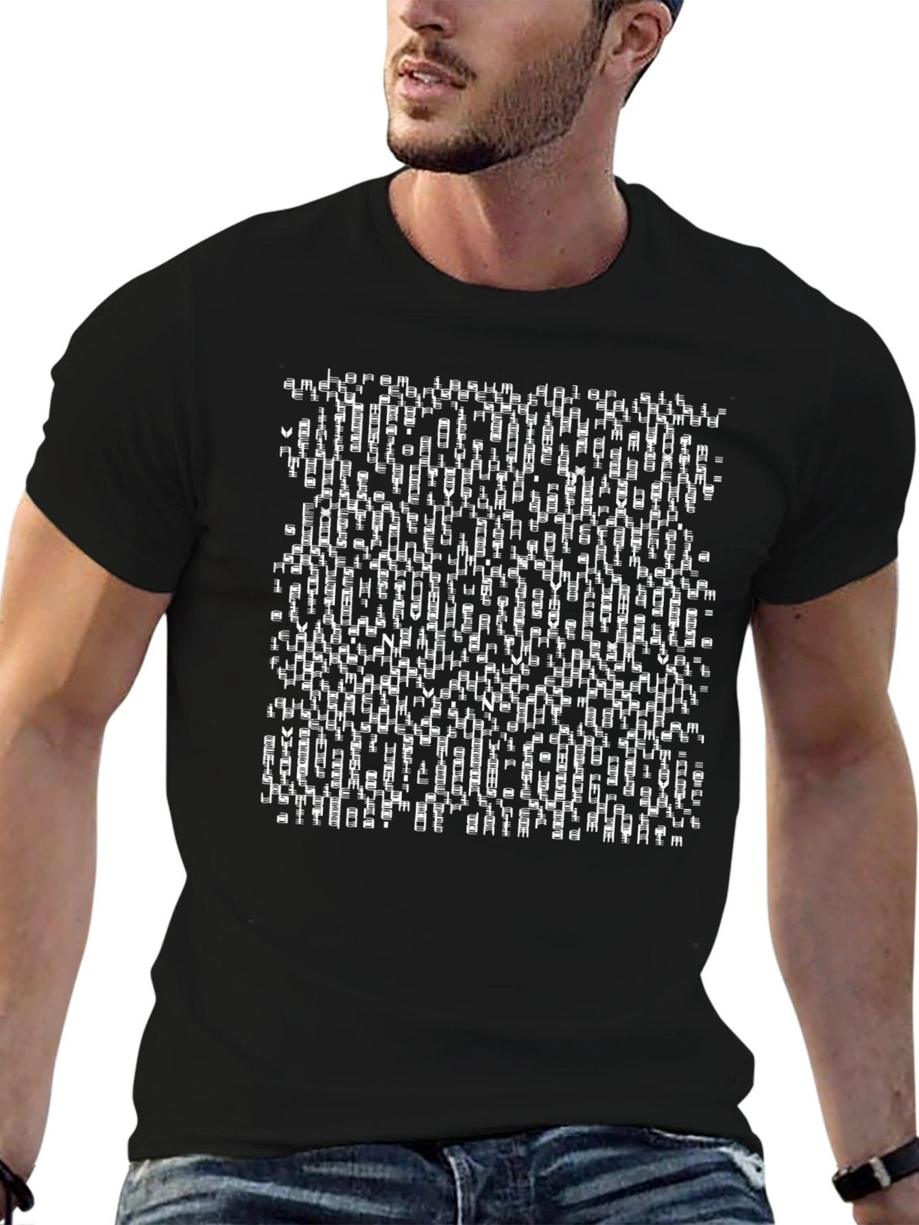 Abstract Graphic Print Tee