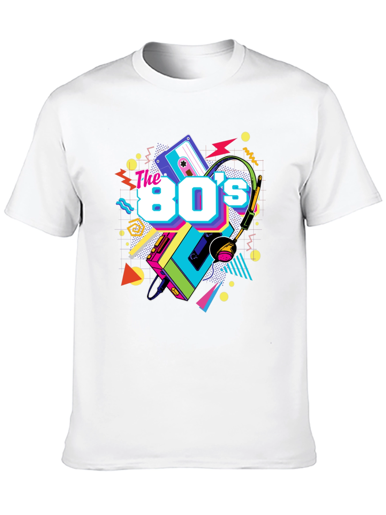The 80s Retro T-Shirt - Black Graphic Tee