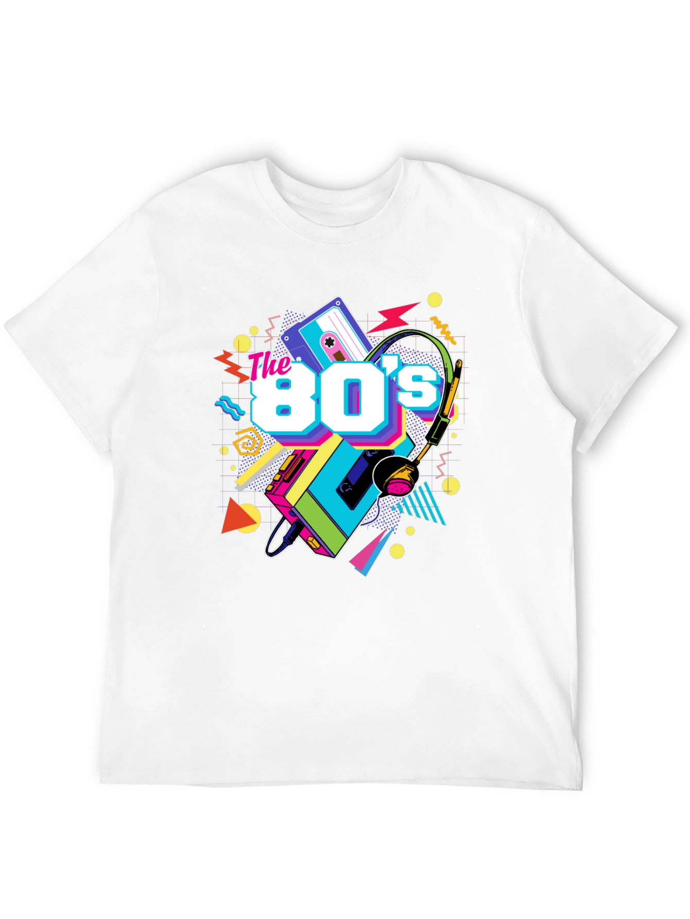The 80s Retro T-Shirt - Black Graphic Tee
