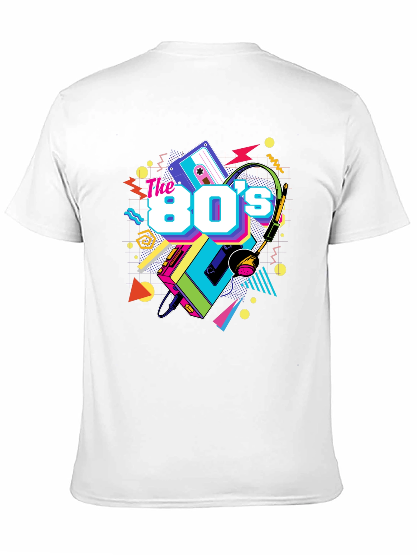 The 80s Retro T-Shirt - Black Graphic Tee