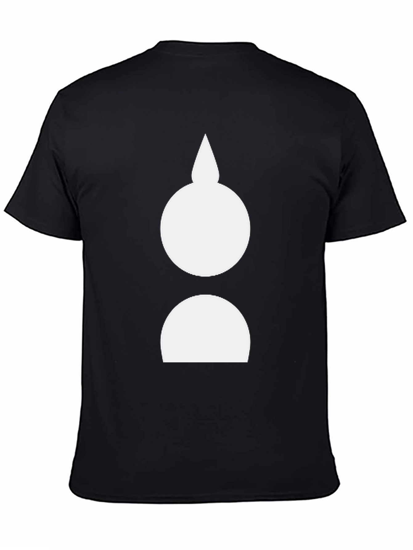 Abstract Graphic Tee - Mens Black Crew Neck T-Shirt