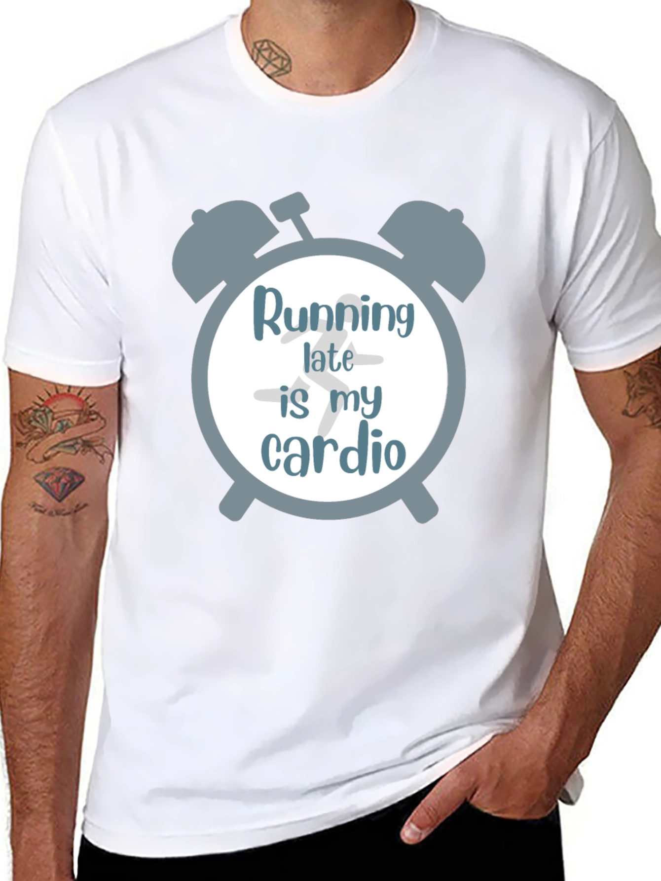 Running Late is My Cardio Graphic T-Shirt