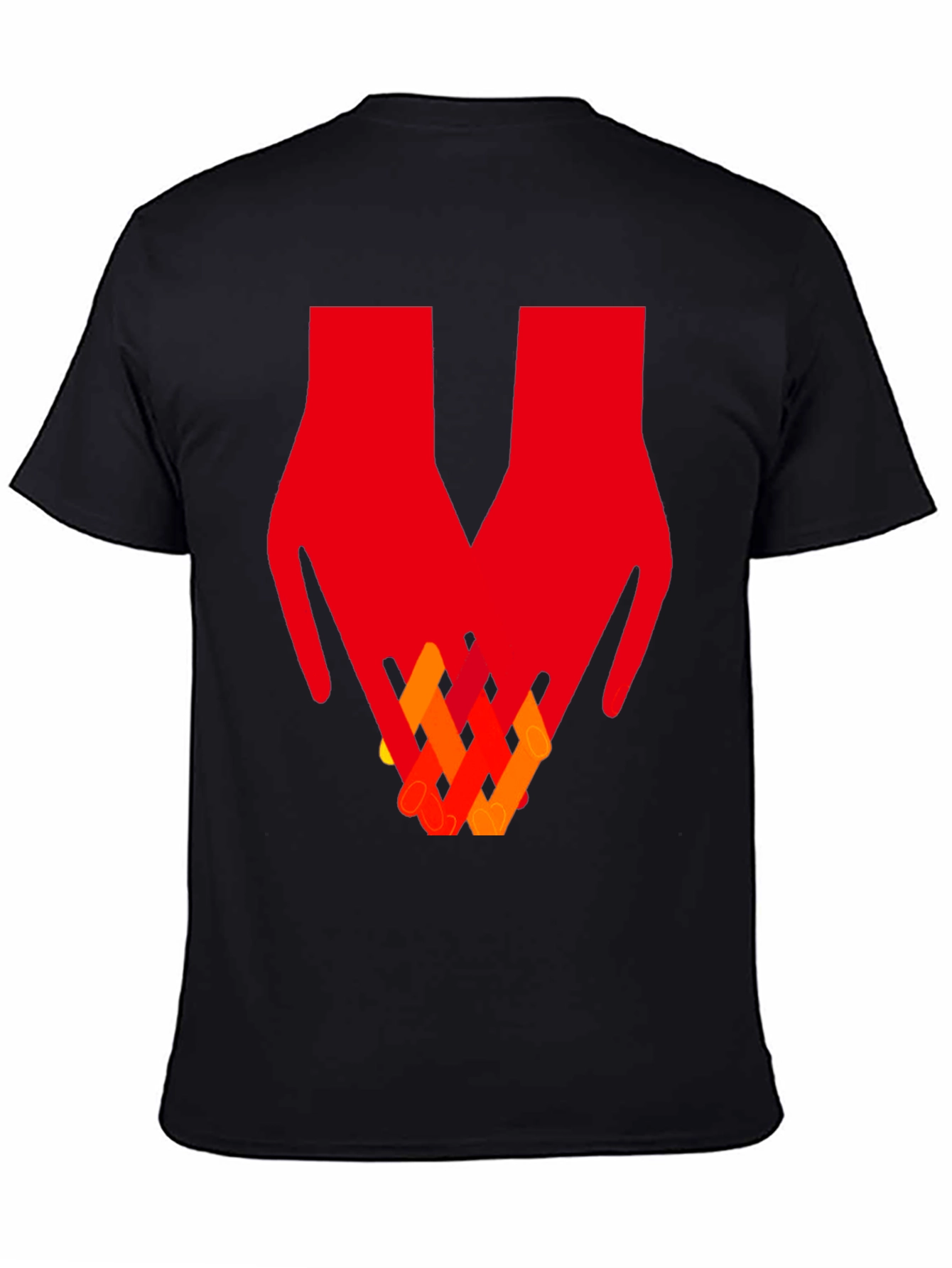 Abstract Hands Graphic Tee - Artistic Unisex T-Shirt