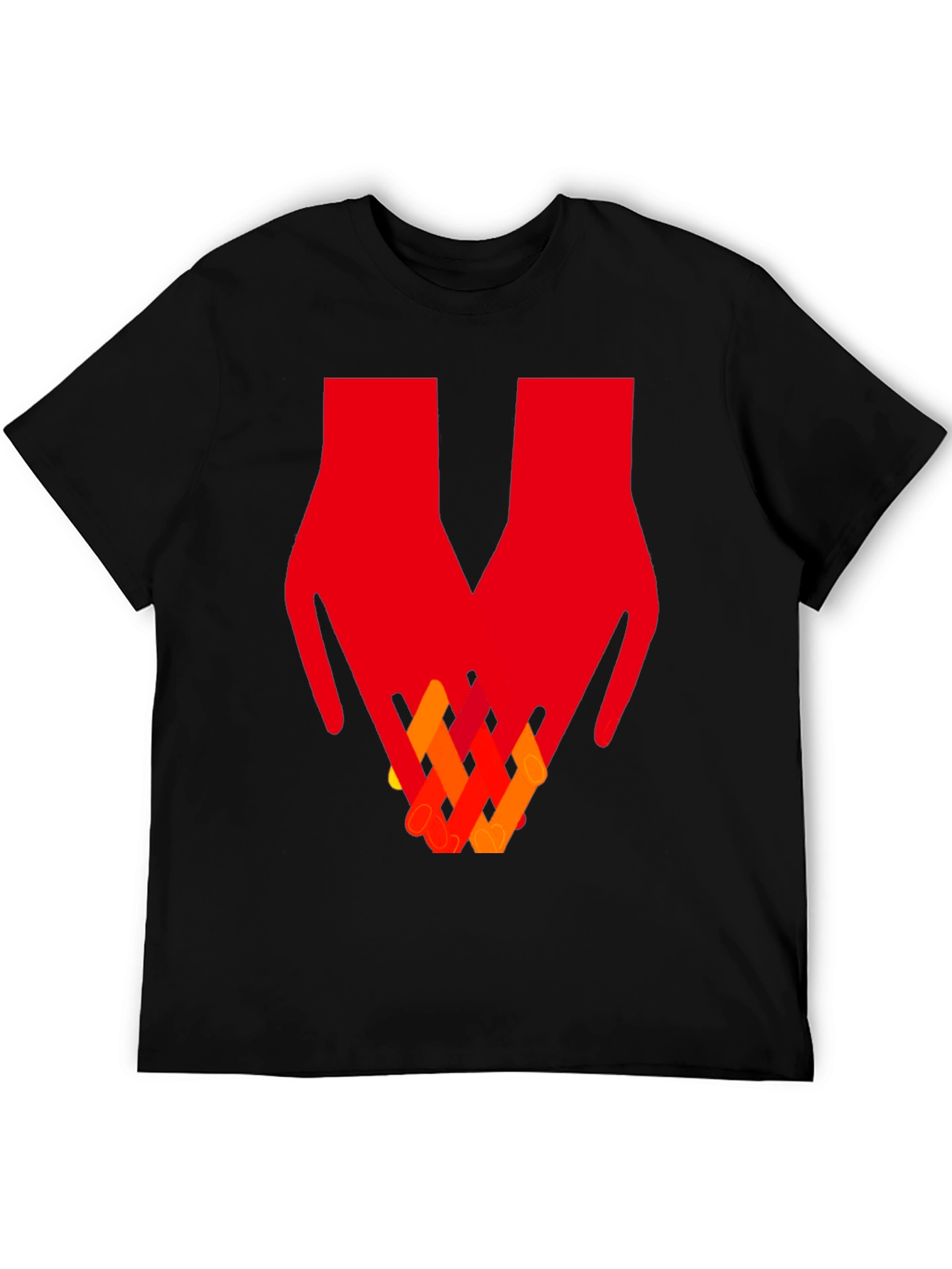 Abstract Hands Graphic Tee - Artistic Unisex T-Shirt