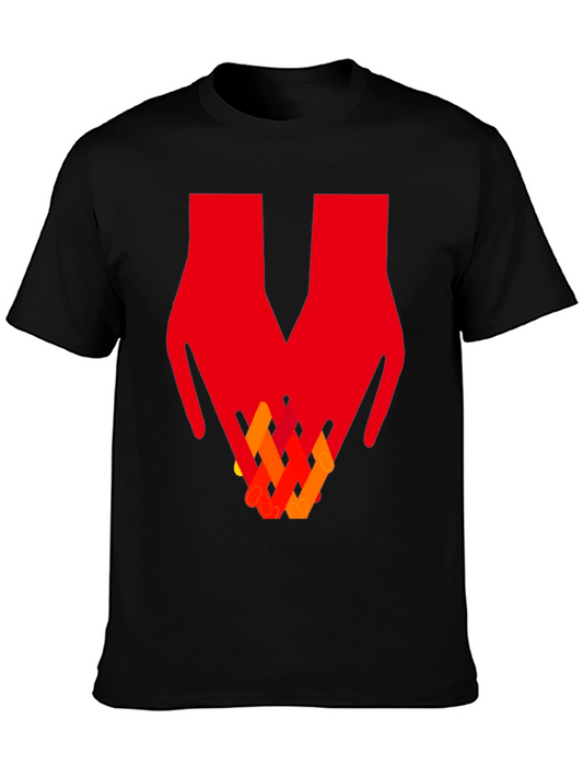 Abstract Hands Graphic Tee - Artistic Unisex T-Shirt