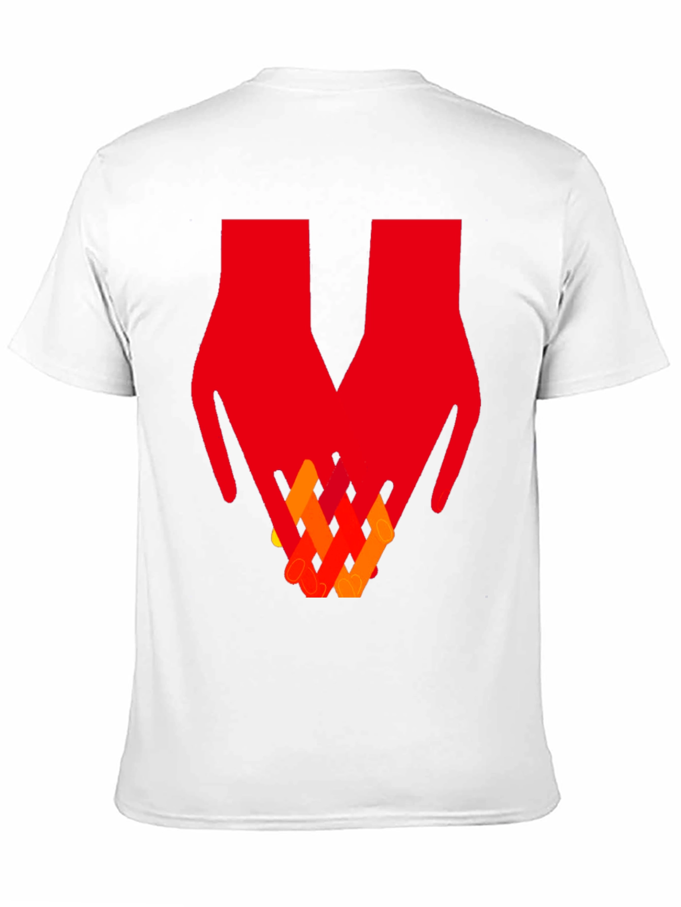 Abstract Hands Graphic Tee - Artistic Unisex T-Shirt